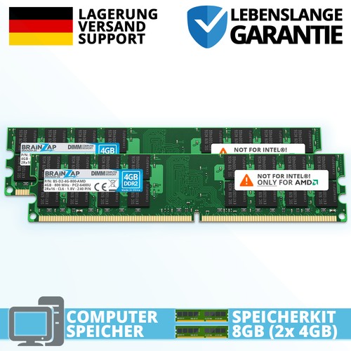8gb ram ddr2 pc2 6400u - ddr2, pc2-6400u