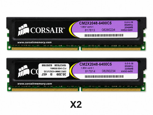 Corsair xms2 4gb - corsair, 2x2gb